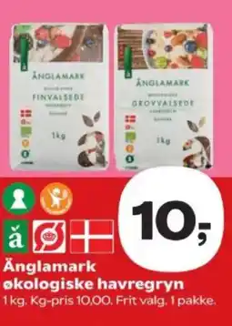 Kvickly Änglamark økologiske havregryn tilbud