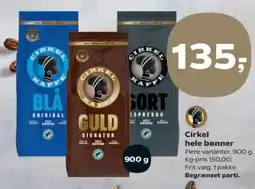 Kvickly Cirkel hele bønner tilbud