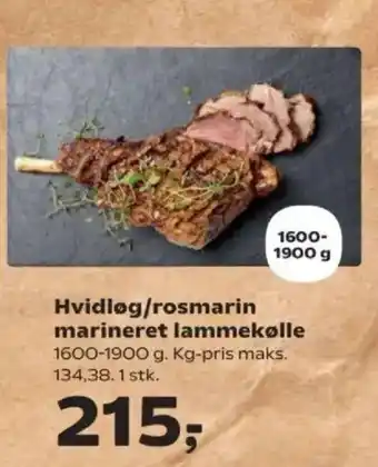 Kvickly Hvidløg/rosmarin marineret lammekølle tilbud
