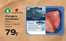 Kvickly Glyngøre tunsteaks tilbud