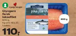 Kvickly Glyngøre fersk laksefilet tilbud