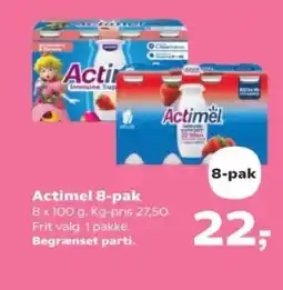 Kvickly Actimel 8-pak tilbud