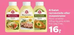 Kvickly K-Salat remoulade eller mayonnaise tilbud