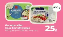 Kvickly Graasten eller Coop kartoffelsalat tilbud
