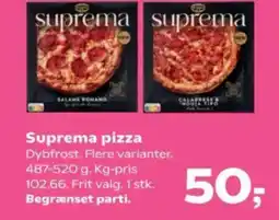 Kvickly Suprema pizza tilbud