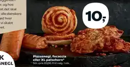 Kvickly Pizzasnegl, focaccia eller XL pølsehorn tilbud