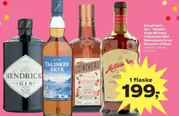 Kvickly Hendrick's Gin, Talisker Skye Whisky, Cointreau eller Matusalem Gran Reserva 15 Rom tilbud