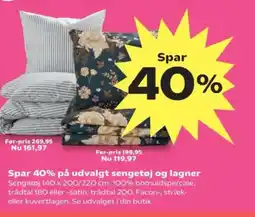 Kvickly På udvalgt sengetøj og lagner tilbud