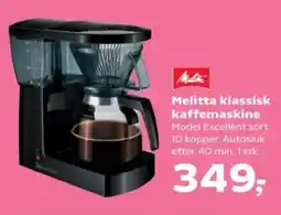 Kvickly Melitta klassisk kaffemaskine tilbud
