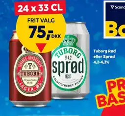 BorderShop Tuborg Rød eller Sprød tilbud
