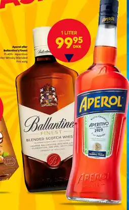 BorderShop APEROL eller Ballantine's Finest tilbud