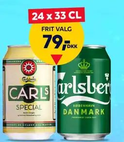 BorderShop Carls Special eller Carlsberg Grøn Pilsner 4,4-4,6% tilbud