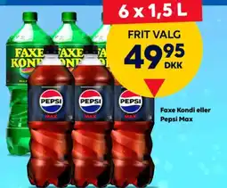 BorderShop Faxe Kondi eller Pepsi Max tilbud