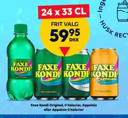 BorderShop Faxe Kondi Original, O Kalorier, Appelsin eller Appalsin 0 Kalorier tilbud