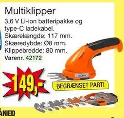 Harald Nyborg Multiklipper, DKK 149 tilbud