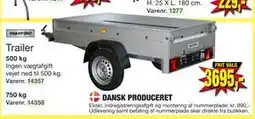 Harald Nyborg Trailer, DKK 3695 tilbud