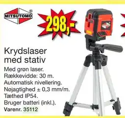 Harald Nyborg Krydslaser med stativ, DKK 298 tilbud