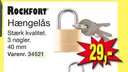 Harald Nyborg Hængelås, DKK 29 tilbud