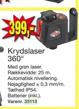 Harald Nyborg Krydslaser 360°, DKK 399 tilbud