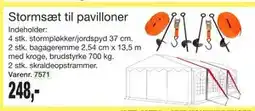 Harald Nyborg Stormsæt til pavilloner, DKK 248 tilbud
