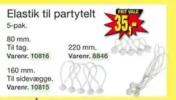 Harald Nyborg Elastik til partytelt, DKK 35 tilbud