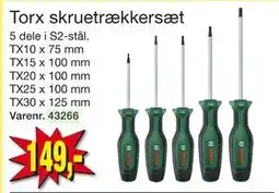Harald Nyborg Torx skruetrækkersæt, DKK 149 tilbud