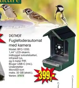 Harald Nyborg Fuglefoderautomat med kamera, DKK 399 tilbud