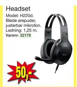 Harald Nyborg Headset, DKK 50 tilbud