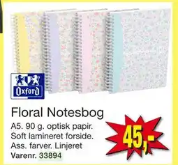 Harald Nyborg Floral Notesbog, DKK 45 tilbud