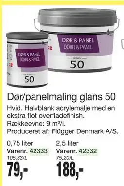 Harald Nyborg Dør/panelmaling glans 50 tilbud