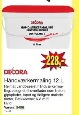 Harald Nyborg Håndværkermaling 12 L, DKK 228 tilbud