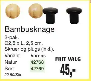 Harald Nyborg Bambusknage, DKK 45 tilbud