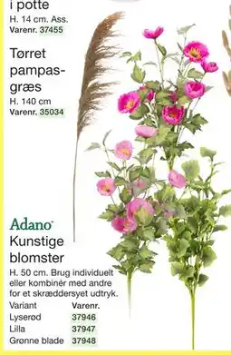 Harald Nyborg Kunstige blomster, DKK 10 tilbud