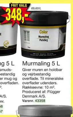 Harald Nyborg Murmaling 5 L, DKK 348 tilbud