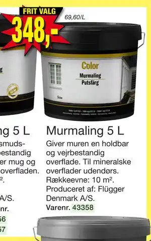 Harald Nyborg Murmaling 5 L, DKK 348 tilbud
