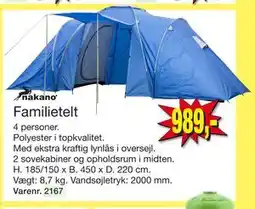 Harald Nyborg Familietelt, DKK 989 tilbud