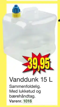 Harald Nyborg Vanddunk 15 L, DKK 39.95 tilbud