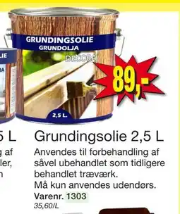 Harald Nyborg Grundingsolie 2,5 L, DKK 89 tilbud