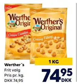 BorderShop Werther´s, DKK 74.95 tilbud