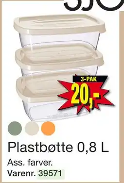 Harald Nyborg Plastbøtte 0,8 L, DKK 20 tilbud