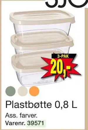Harald Nyborg Plastbøtte 0,8 L, DKK 20 tilbud
