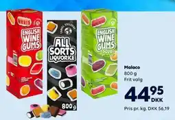 BorderShop Malaco, DKK 44.95 tilbud