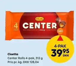 BorderShop Cloetta Center Rolls, DKK 39.95 tilbud
