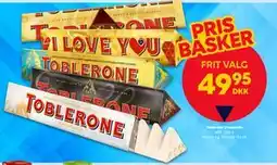 BorderShop Toblerone Chokolade, DKK 49.95 tilbud
