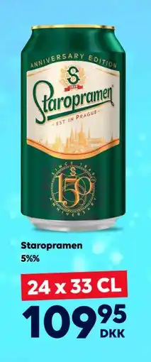 BorderShop Staropramen 5%%, DKK 109.95 tilbud