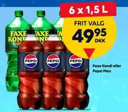 BorderShop Faxe Kondi eller Pepsi Max, DKK 49.95 tilbud