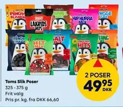 BorderShop Toms Slik Poser, DKK 49.95 tilbud