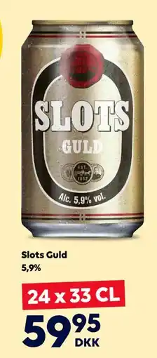 BorderShop Slots Guld 5,9%, DKK 59.95 tilbud