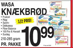 ABC Lavpris WASA KNÆKBRØD tilbud