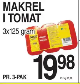 ABC Lavpris MAKREL I TOMAT tilbud